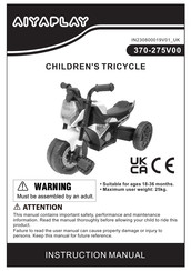 Aiyaplay 370-275V00 Instruction Manual