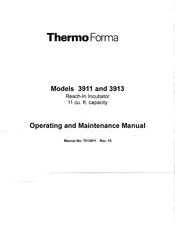 ThermoForma 3911 Operating And Maintenance Manual