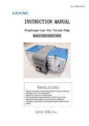 Ulvac DAL-181D Instruction Manual