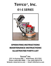 Terrco 01-S Series Operating Instructions Manual