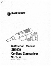 Black & Decker 9072-04 Instruction Manual