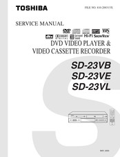Toshiba SD-23VL Service Manual