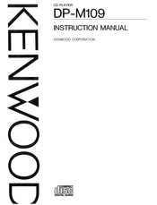 Kenwood DP-M109 Instruction Manual