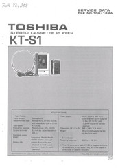 Toshiba KT-S1 Service Data