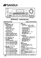 Sansui RZ-5200AV Service Manual