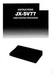 JVC JX-SV77 Instructions Manual