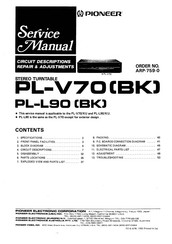 Pioneer PL-V90 Service Manual