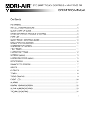 Dri-Air Industries HP4-X 25 FM Operating Manual