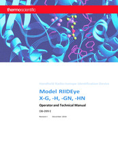 Thermo Scientific RIIDEye X-GN Installation, Operator And Technical Manual