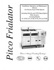 Pitco E14 Installation, Operation And Maintenance Manual