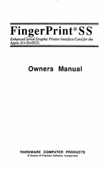 Precision THIRDWARE COMPUTER FingerPrint SS Owner's Manual