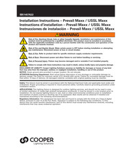 Cooper Prevail Maxx Installation Instructions Manual