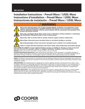 Cooper USSL Maxx Installation Instructions Manual