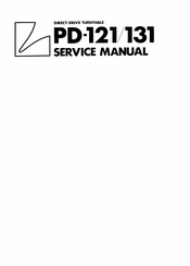 Luxman PD-121 Service Manual