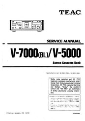 Teac V-5000 Service Manual