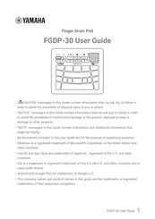 Yamaha FGDP-30 User Manual