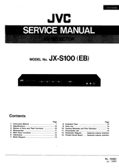 JVC JX-S100 Service Manual