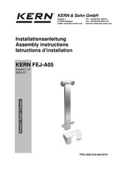 KERN FEJ-A05 Assembly Instructions Manual