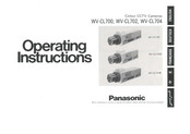 Panasonic WV-CL700 Operating Instructions Manual