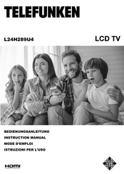 Telefunken L24H289U4 Instruction Manual