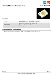 Stanley Electric JUA1117AS-TR Product Reference Sheet