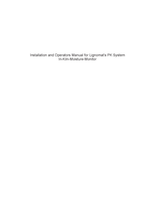 Lignomat PK Installation And Operator's Manual