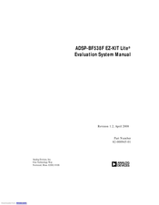 Analog Devices EZ-KIT Lite ADSP-BF538F System Manual