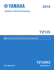 Yamaha YZ125 2019 Owner's Service Manual