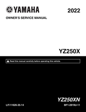 Yamaha YZ250X 2022 Owner's Service Manual