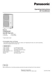 Panasonic U-10LE1R8 Operating Instructions Manual