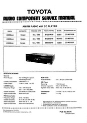 Panasonic TOYOTA CQ-MS7920A Service Manual