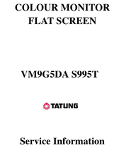 Tatung VM9G5DA S995T Service Manual