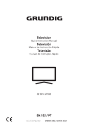 Grundig 32 GFH 6933B Quick Instruction Manual