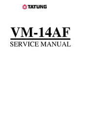 Tatung VM-14AF Service Manual