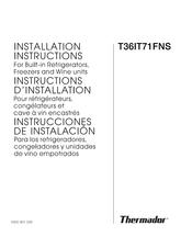 Thermador T36IT71FN/26 Installation Instructions Manual