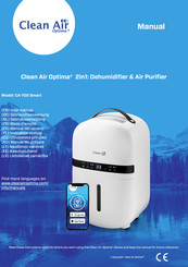 Clean Air Optima CA-702 Smart Manual