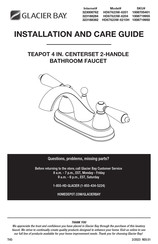Glacier bay 323188382 Installation And Care Manual