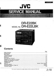 JVC DR-E22LBK Service Manual