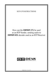 DEVA Broadcast DB9009-TX Quick User Manual