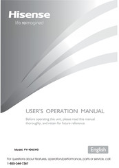Hisense FV14D6CWD User's Operation Manual