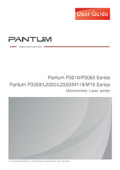 Pantum P3060 SERIES Manual