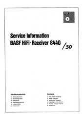 BASF 8440 Service Information