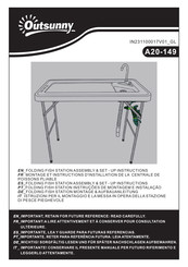 Outsunny A20-149 Assembly & Set-Up Instructions