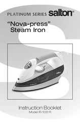 Salton PLATINUM Nova-press Instruction Booklet
