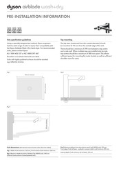 Dyson Airblade wD05 Pre-Installation Information