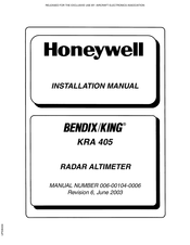 Honeywell BENDIX/KING KRA 405 Installation Manual