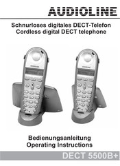 AUDIOLINE DECT 5500B+ Operating Instructions Manual