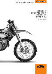 KTM 250 EXC-F SIX DAYS 2014 Setup Instructions