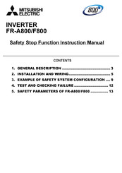 Mitsubishi Electric FR-A800-R2R Instruction Manual