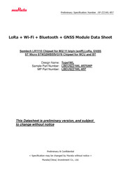 Murata LBEU5ZZ1WL-857-TEMP Datasheet